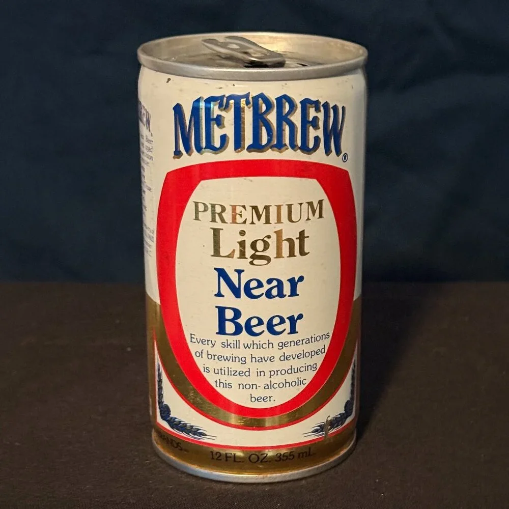 Metbrew Premium Light Near vintage Beer can